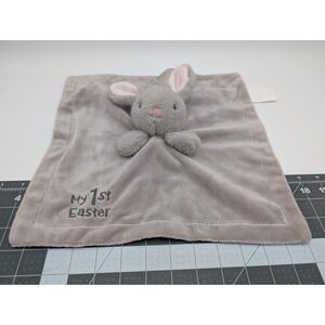 My 1st Easter Gray Rabbit Lovey Security Blanket Plush MTY International Stuffed